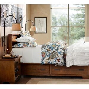 POTTERY BARN Marion Palampore King Duvet Cover and 2 Euro Shams